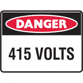 DANGER 415 VOLTS LBLS PK5        