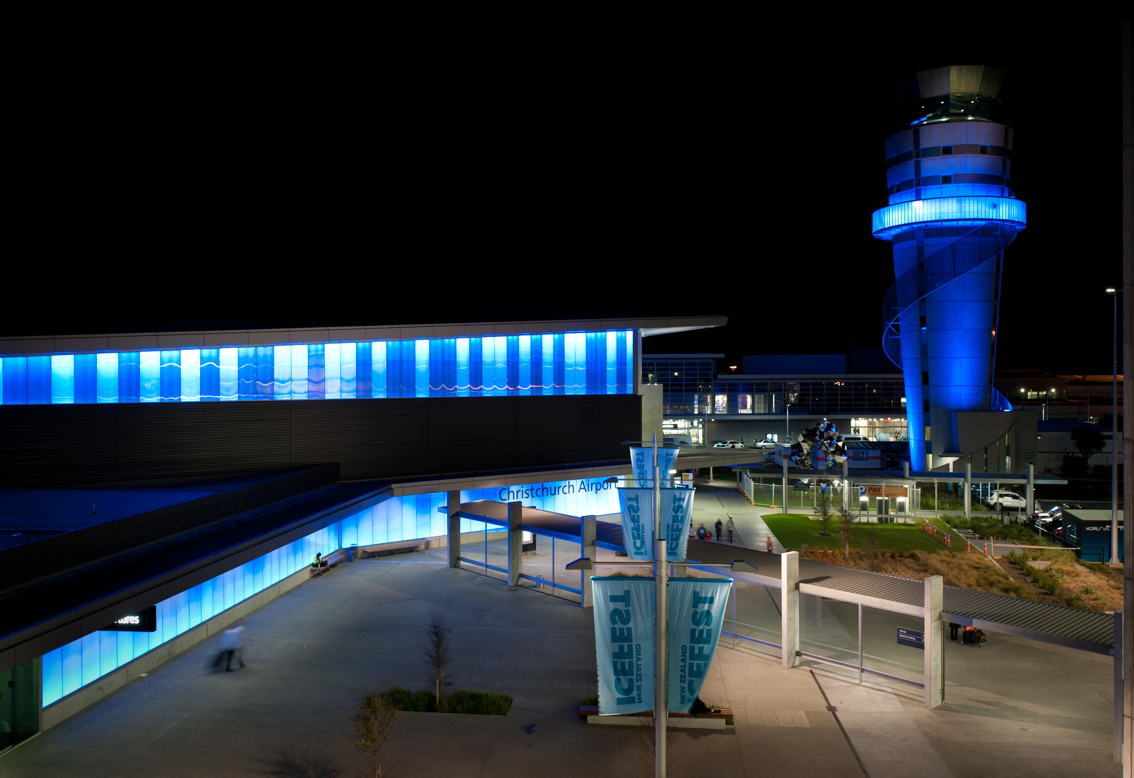 Image name going blue   sept2012 for CHRISTCHURCH AIRPORT project