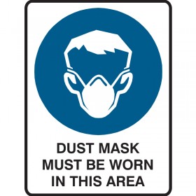 DUST MASK MUST BE WORN.. 300X225 POLY  