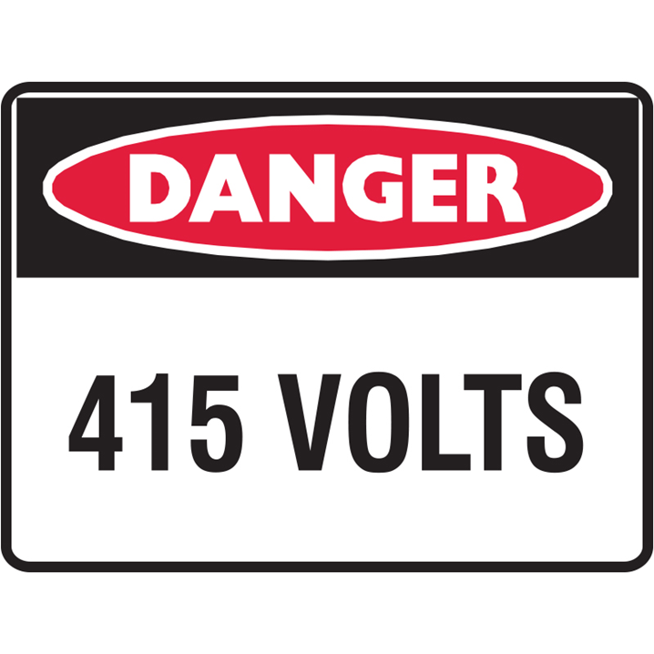DANGER 415 VOLTS LBLS PK5         - Image - 1