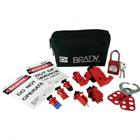 ELECTRICAN'S MINI LOCKOUT POUCH WITH COMPONENTS 
