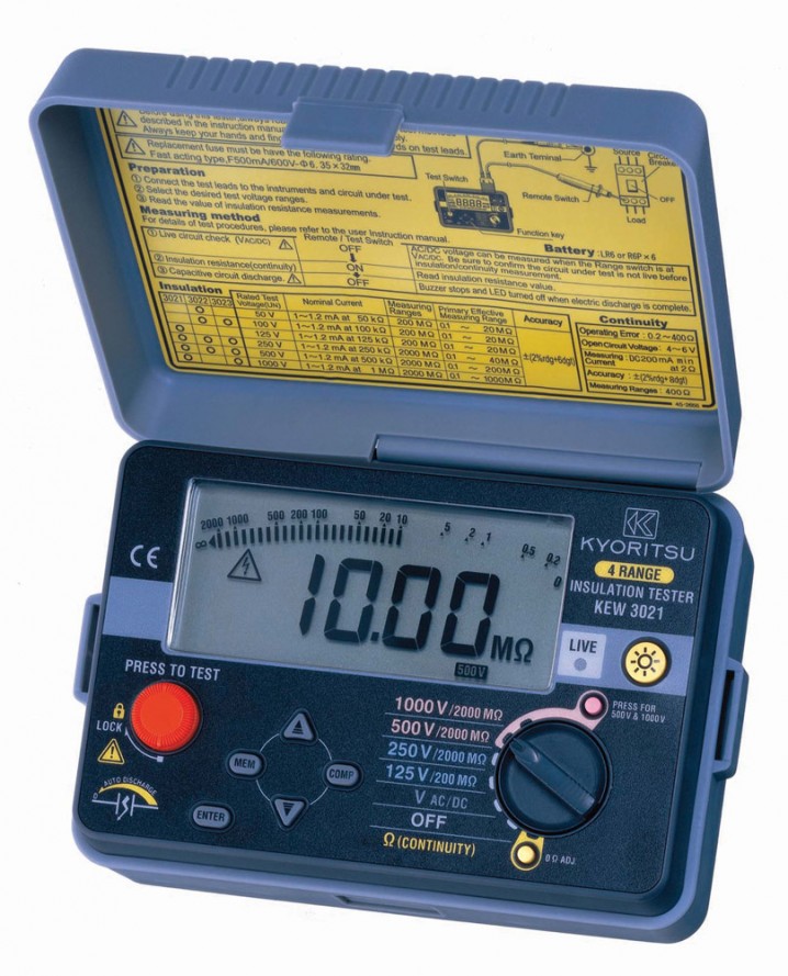 3021A 1000V Digital Insulation Tester - Image - 1
