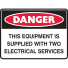 ELEC SIGN THIS EQUIPMENT IS..450X300 POL