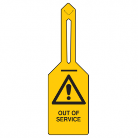 TIE-OUT LOCKOUT TAG OUT OF SERVICE PK25 
