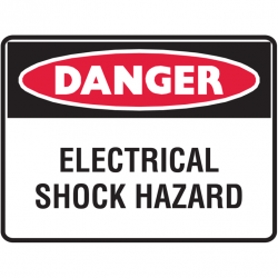 DANGER ELECTRICAL SHOCK HAZARD LBLS PK5 