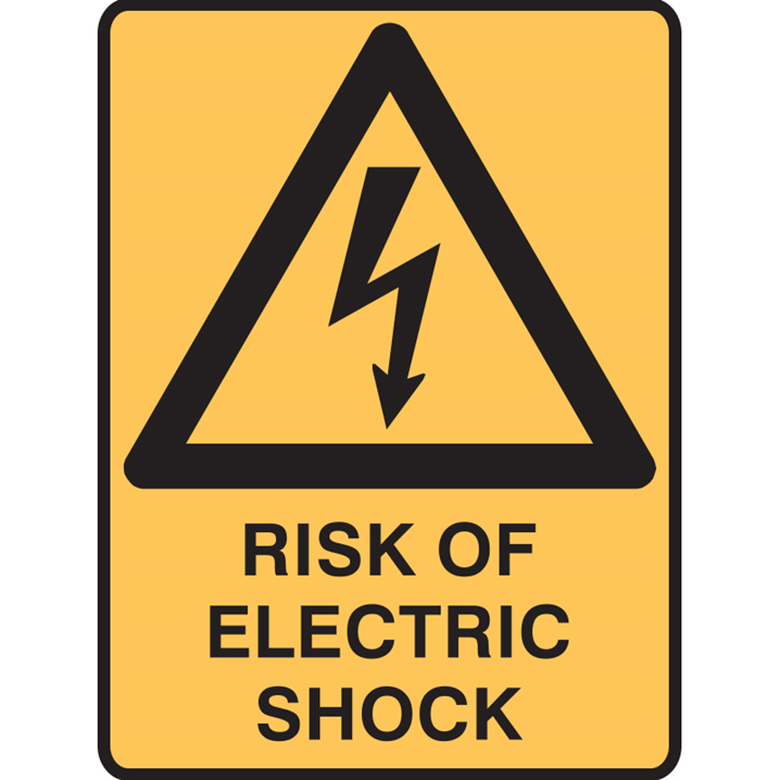 RISK OF ELECTRIC SHOCK 250X180 SS     - Image - 1