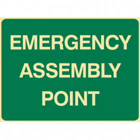 EMERGENCY ASSEMBLY POINT 450X600 MTL  