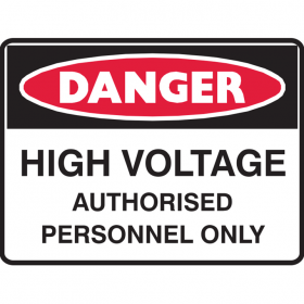 HIGH VOLTAGE AUTHORISED.. 300X225 POLY 